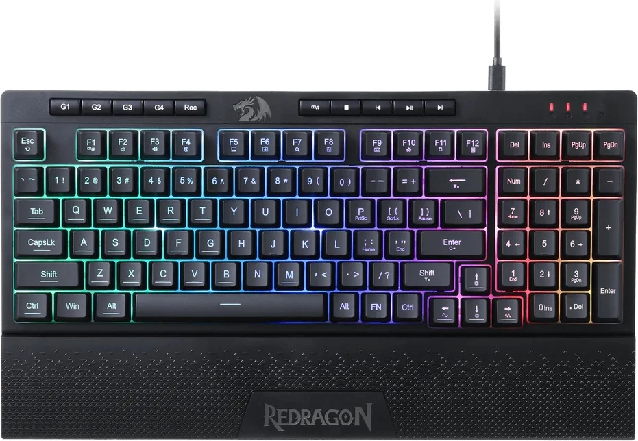 Tastierë gaming Redragon Shiva Pro K515-RGB, USB, RGB, 98 taste, membrane, me makro G1-G4