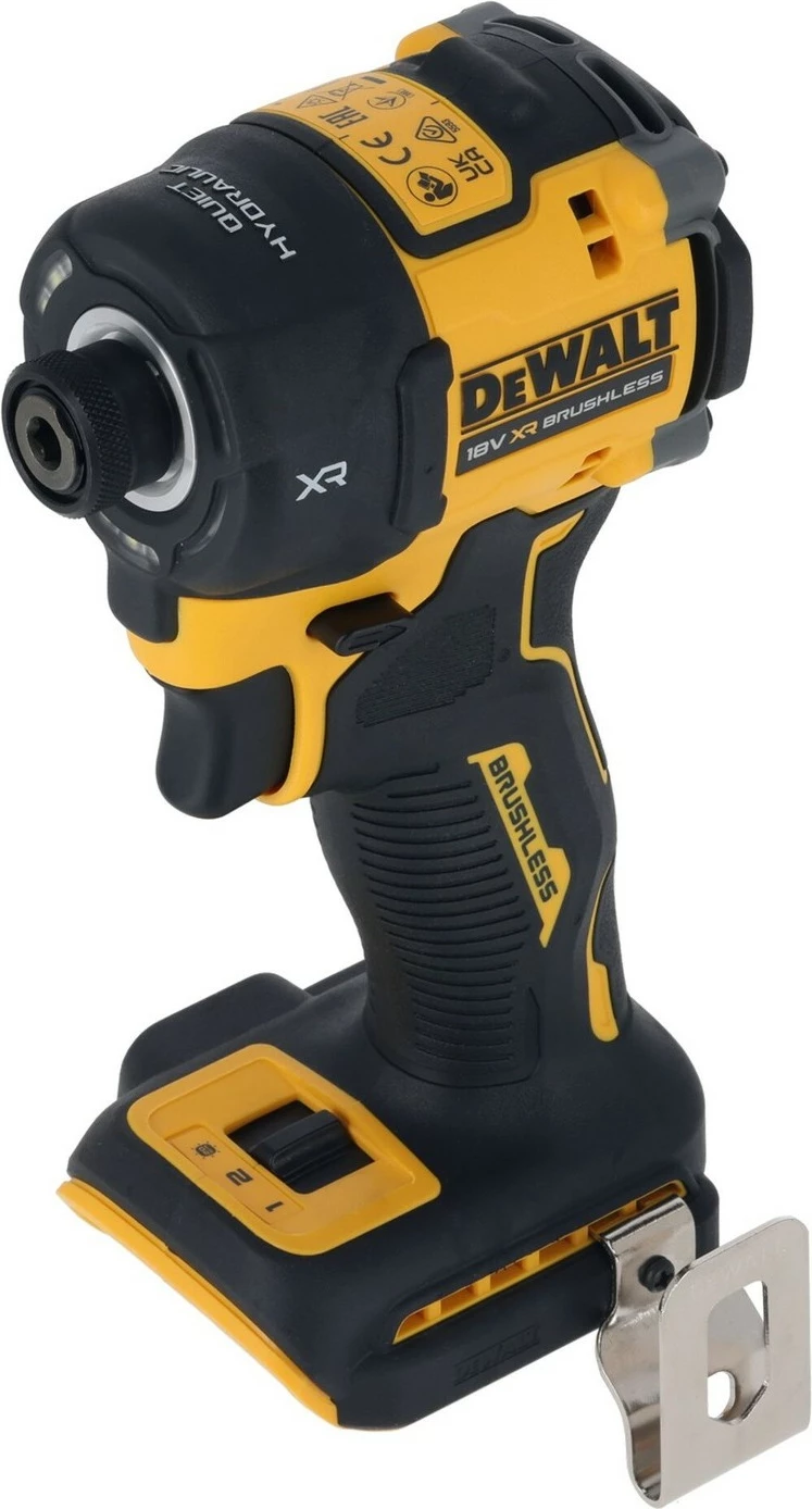 Çelës goditës DeWALT 18V, 1/4", me bateri, zi-verdhë