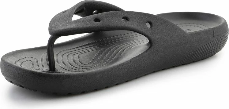 Papuqe Crocs Classic Flip V2 për meshkuj dhe femra, të zeza