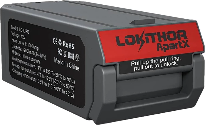 Bateri LiPo Lokithor LO-LIPO ApartX 12000mAh 44.4Wh 12V 1500A