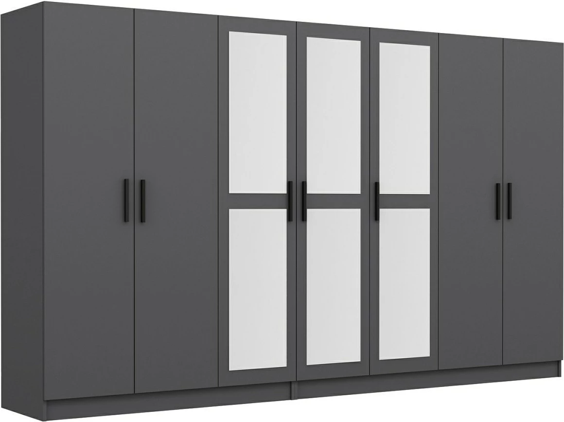 Dollap Skye Decor, ngjyrë antracit, 315x190x52cm