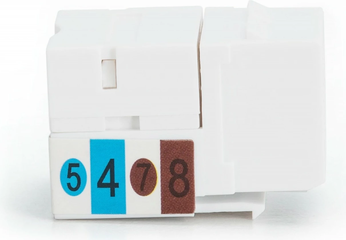 Modul Keystone RJ45 Digitus DN-93601, Kategoria 6, UTP, Bardhë