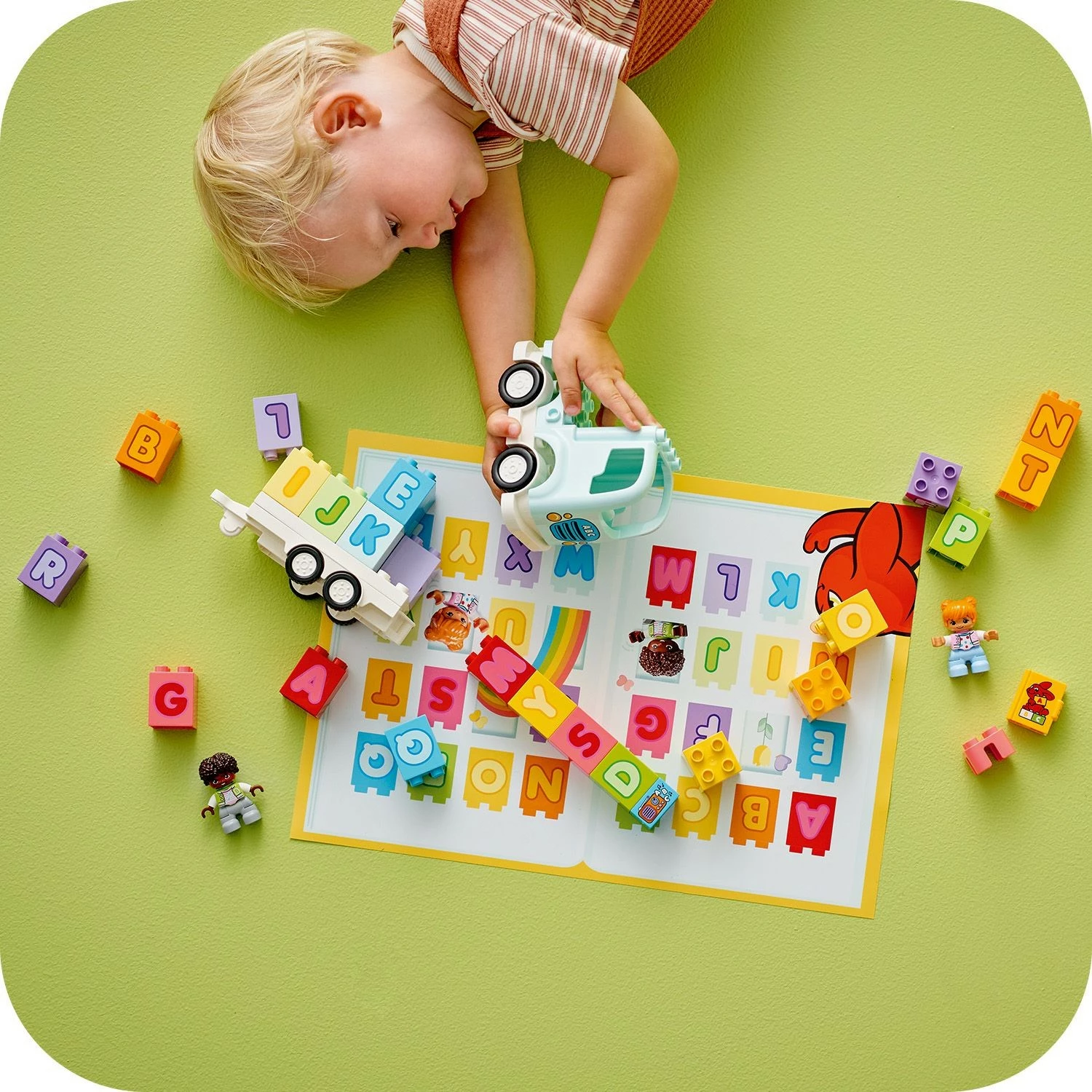 Set ndërtimi LEGO DUPLO Alphabet Truck, 36 pjesë, shumëngjyrësh