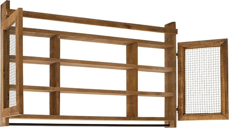 Raft muri për kuzhinë Puro, ngjyrë arre, 100x9x60cm