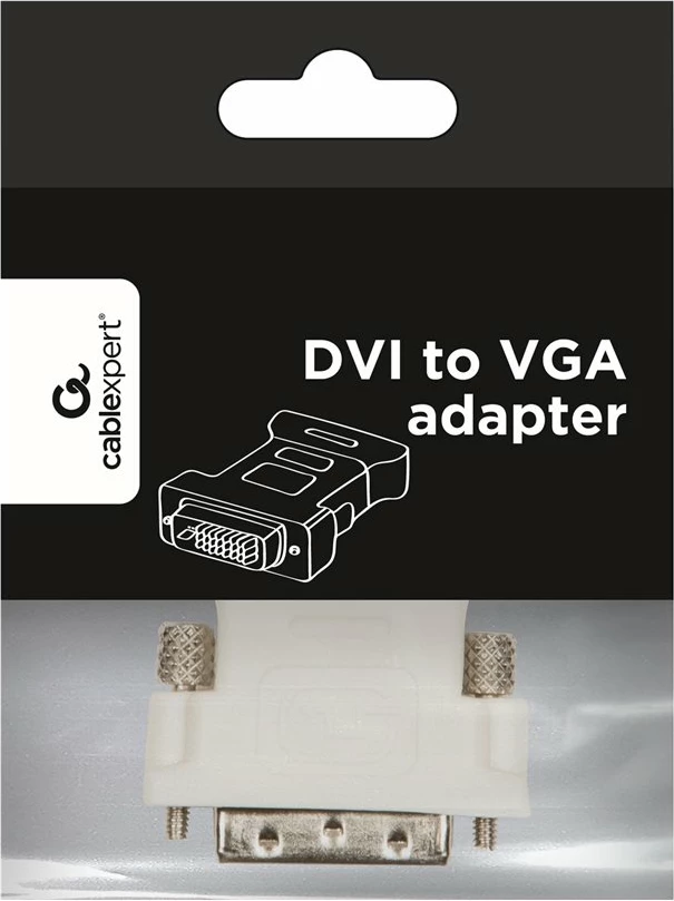 Adapter kablloje Gembird A-DVI-VGA, për lidhje DVI në VGA, Bardhë