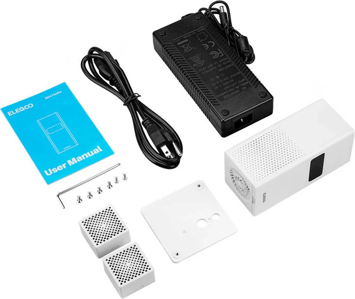 Ngrohës mini për printer 3D Elegoo Mini Heater, i bardhë