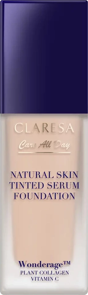 Fondatinë Claresa Natural Skin Tinted Serum Foundation 1C Light Cool për femra 32ml