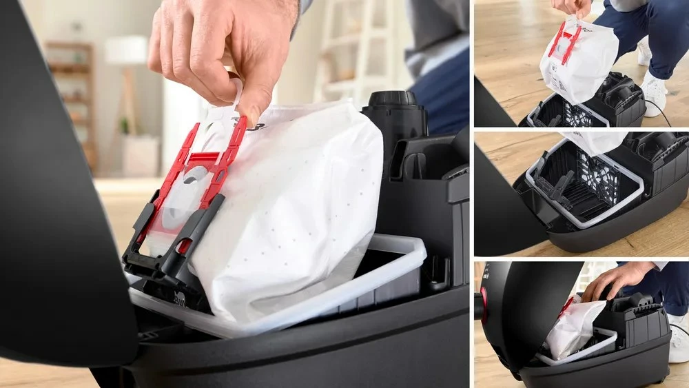 Fshesë me korent BOSCH Serie 4 BGB41POW1, 850 W, me qese, e zezë