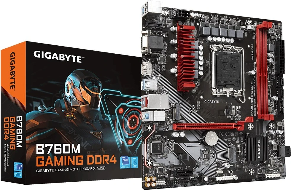 Pllakë amë Gigabyte B760M Gaming DDR4, micro ATX, LGA 1700,  Intel B760 