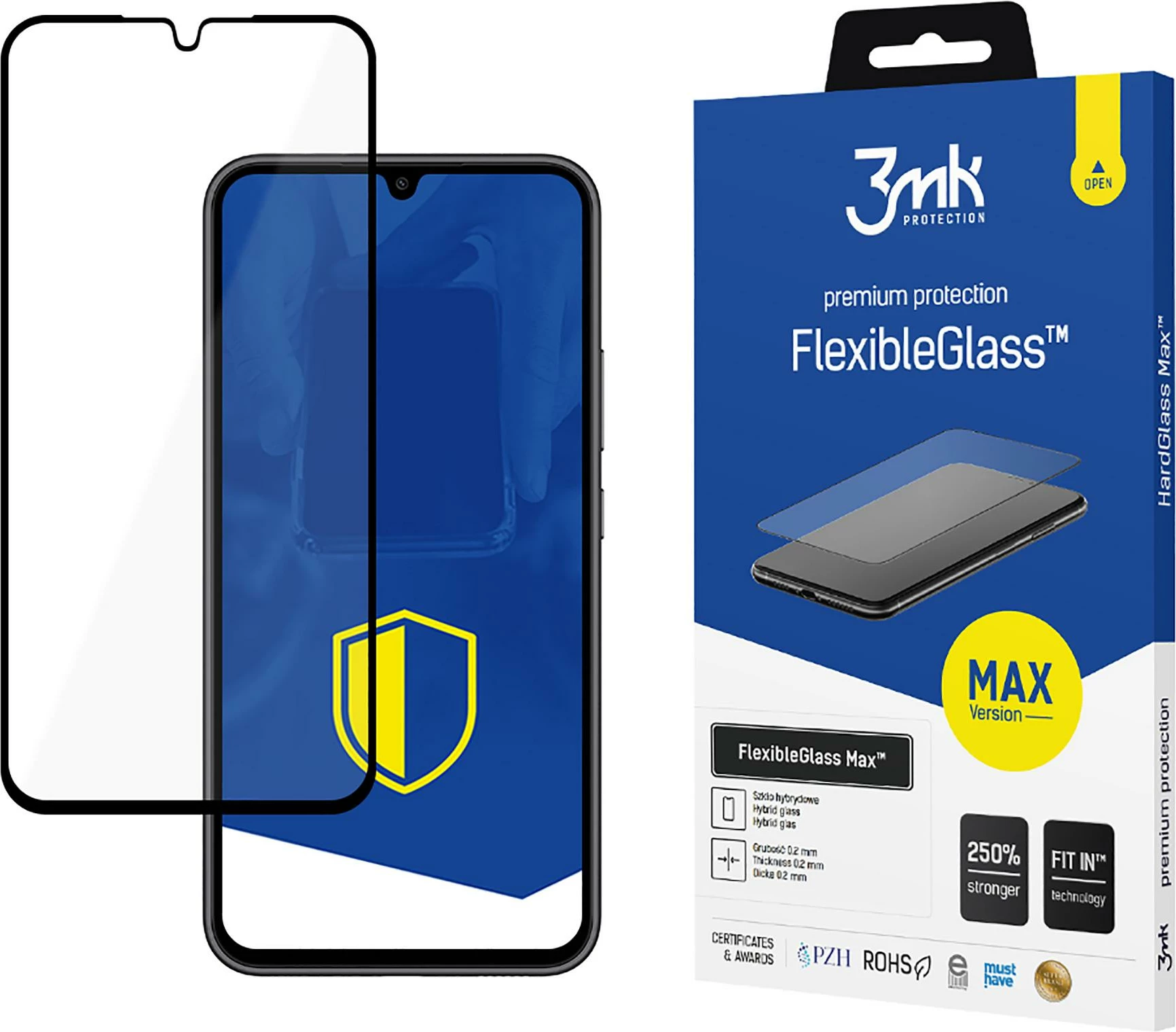 Xham mbrojtës hibrid për ekran, 3mk FlexibleGlass Max për Samsung Galaxy A34 5G