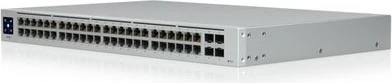Switch Ubiquiti UniFi USW-48-POE, Managed, L2, Gigabit Ethernet, Rack mounting, Inox