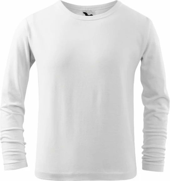 Maicë për fëmijë Malfini, me mëngë të gjata, e bardhë