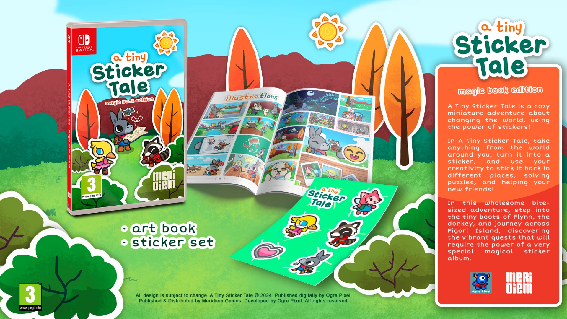 Lojë Nintendo Switch Meridiem Games A Tiny Sticker Tale Magic Book Edition PEGI 3