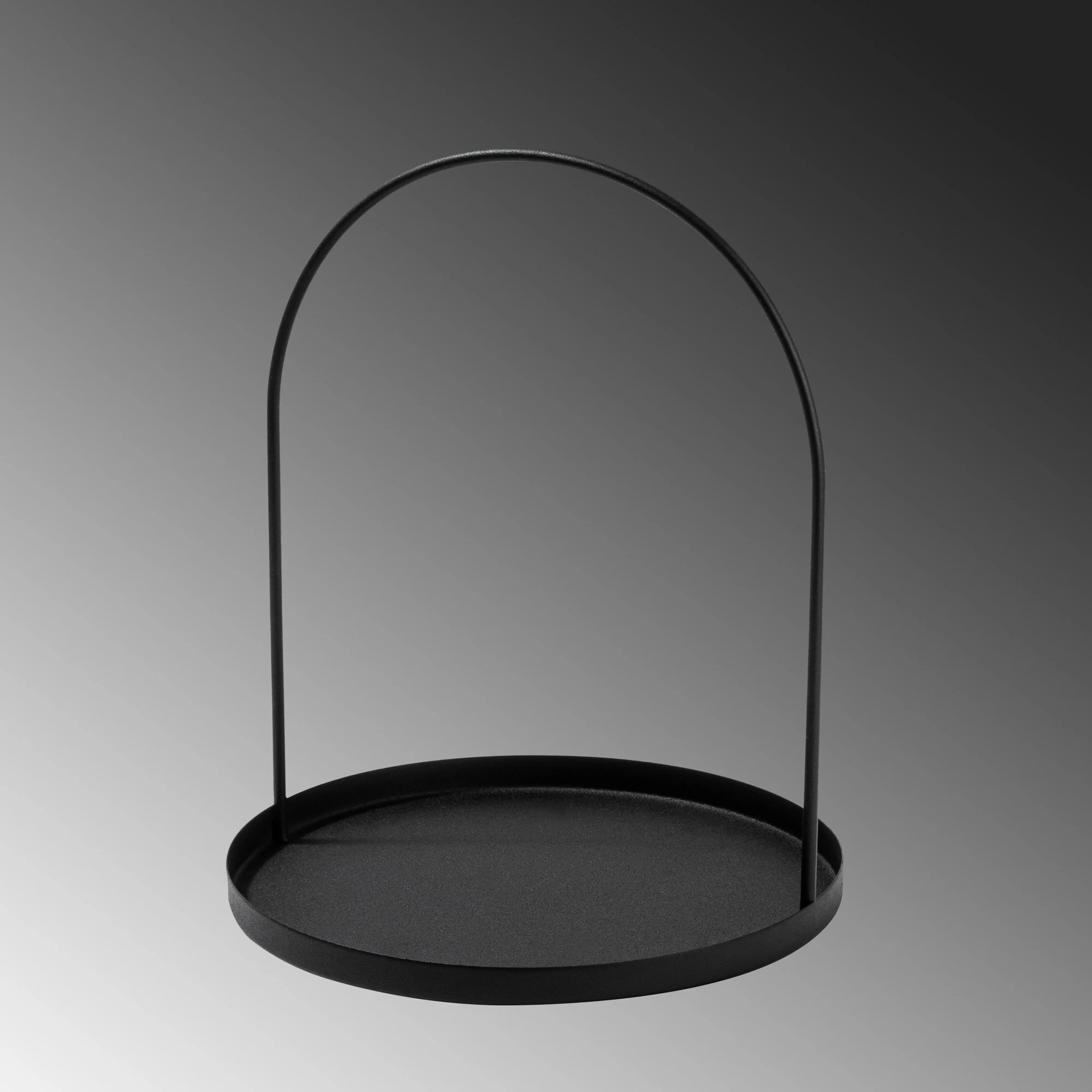 Aksesor dekorativ metalik, dizajn Aberto, ngjyrë e zezë, Kos