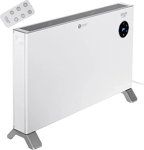 Ngrohës konvektor Adler AD 7752 LCD me telekomandë, Bardhë