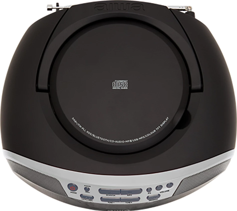 Boombox AIWA BBTU-500DAB/SL, CD/MP3, DAB+/FM, Bluetooth 5.0, USB 64 GB, gri/argjendtë, me telekomandë