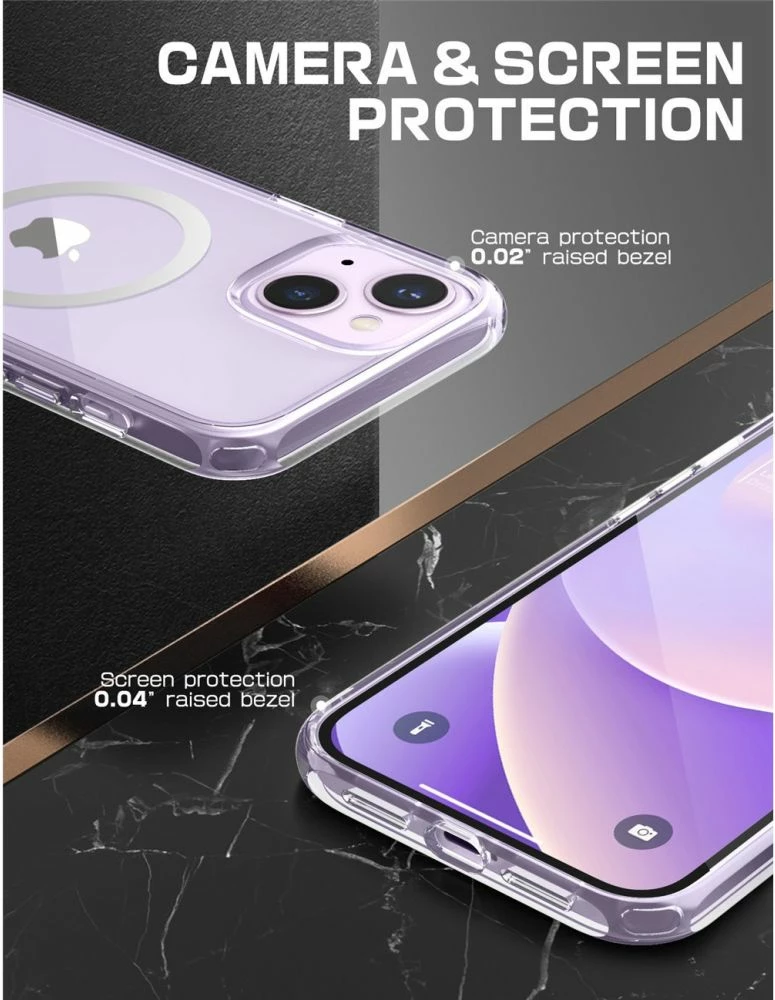 Mbështjellës Supcase UB Mag për iPhone 14 Plus, MagSafe, Transparent