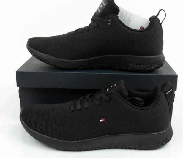 Këpucë për meshkuj Tommy Hilfiger, të zeza