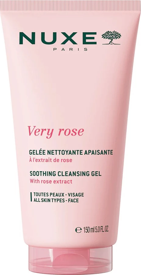 Xhel pastrues për fytyrë Nuxe Very Rose Soothing Face Wash Gel për femra, 150ml