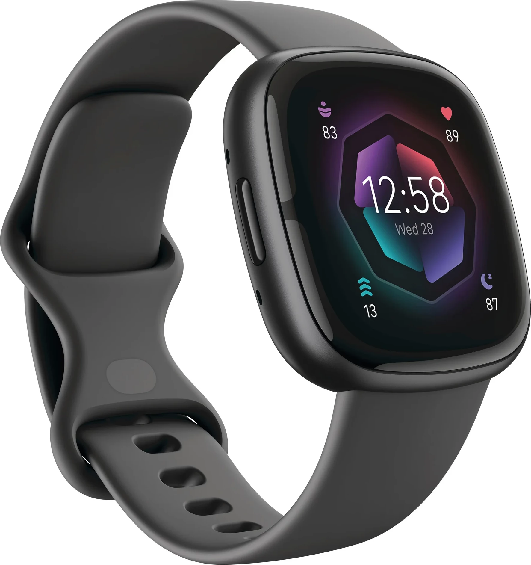 Smartwatch Fitbit Sense 2 FB521BKGB, GPS/SpO2/ECG, Shadow Grey/Graphite