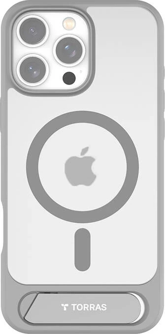 Mbështjellës Torras Pstand Series për iPhone 16 Pro Max, gri