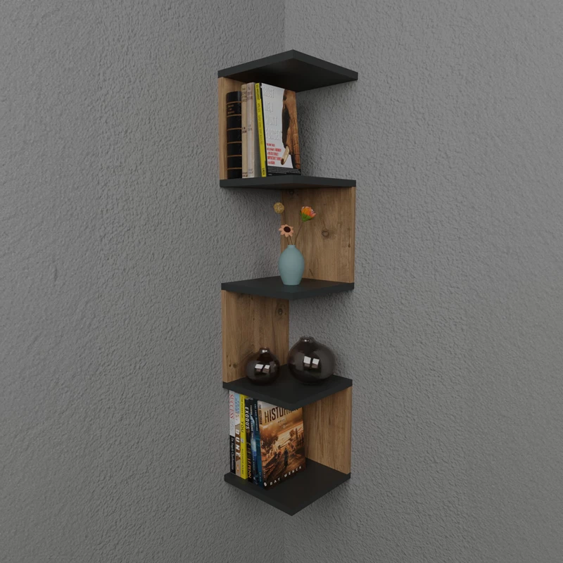 Raft muri antracit, 25x25x109cm