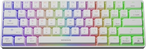 Tastierë Gaming Genesis, e bardhë