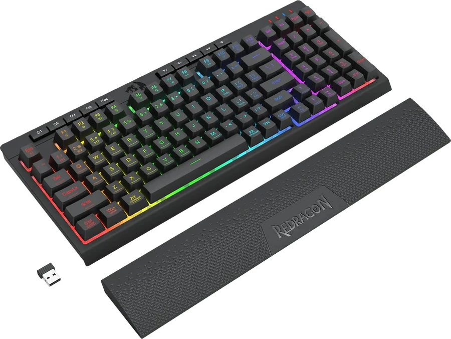 Tastierë gaming Redragon Shiva Pro K515-RGB, USB, RGB, 98 taste, membrane, me makro G1-G4