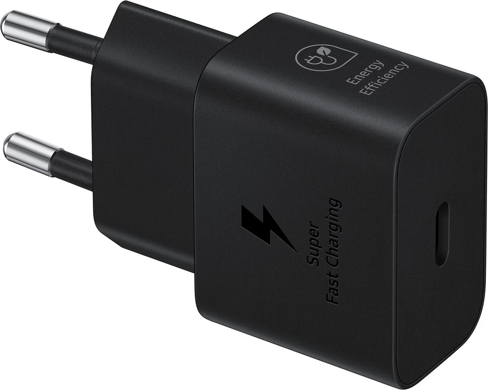 Karikues muri, Samsung, EP-T2510NBEGEU, Super Fast Charging 25W, USB-C, EU, e zezë