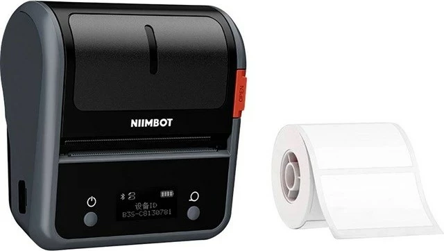 Printer etiketash NiiMbot B3S_P, portativ, 2000 mAh, Gri