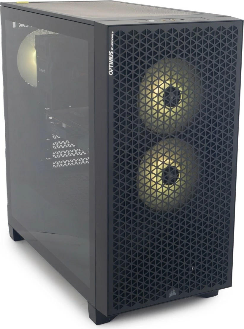 Kasë OPTIMUS E-Sport GA520T-CR2, Ryzen 5 5600X, 16 GB RAM, 1 TB SSD, Radeon RX 7600, e zezë