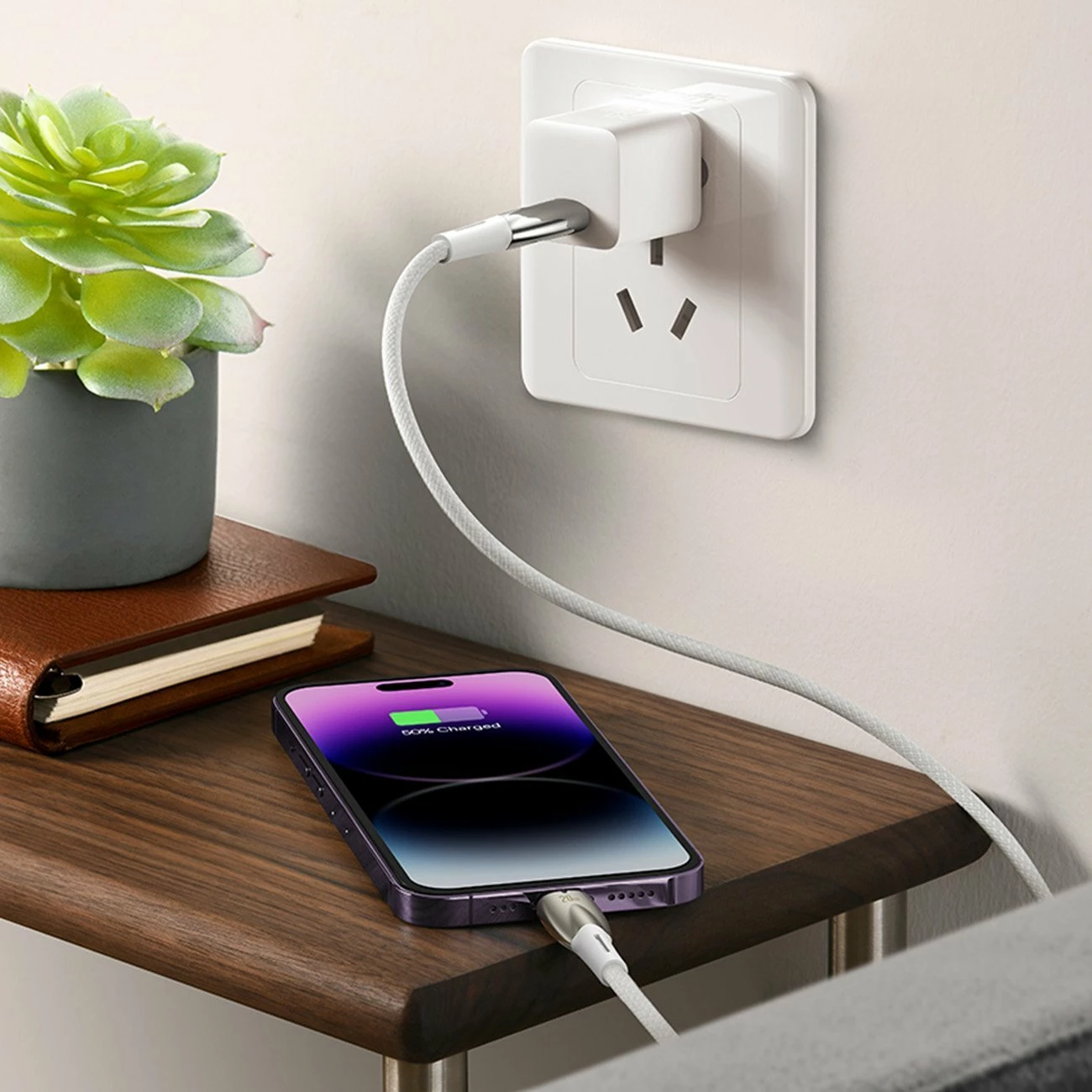 Kabllo USB-C në USB-C Baseus Glimmer Series CADH000701 1m PD 100W, e zezë