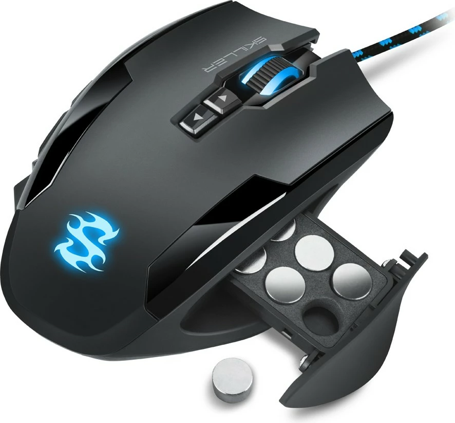Maus gaming Sharkoon Skiller SGM1, 12 butona, me kabllo, i zi