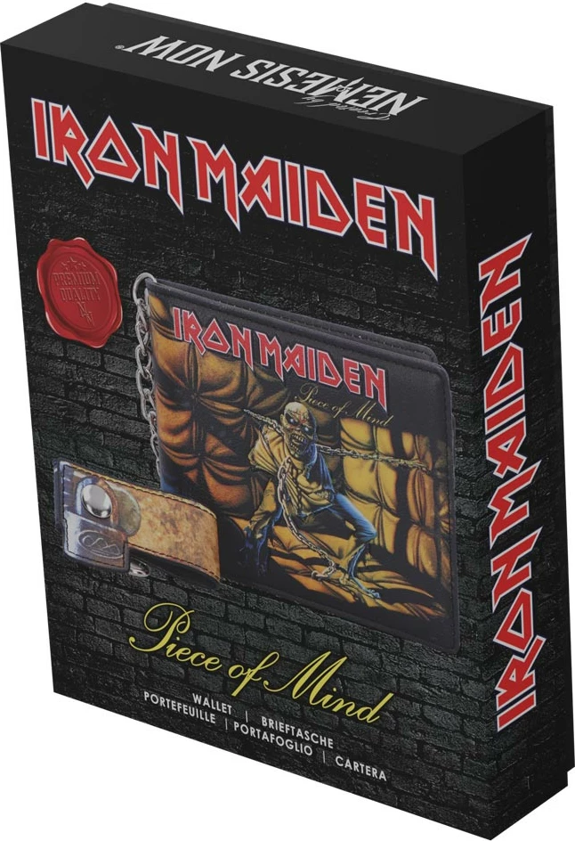 Portofol NEMESIS NOW Iron Maiden Piece of Mind, PU, 16×12×4 cm, me zinxhir, i zi