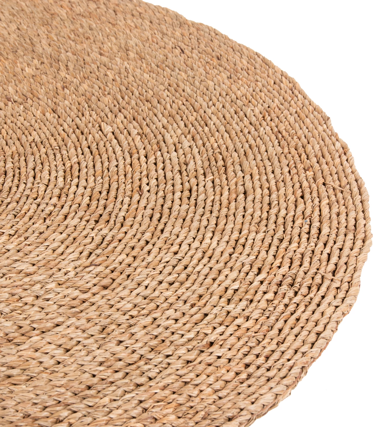 Tapet i rrumbullakët CRATER FH7847, bar Mendong, ngjyrë natyrale, Φ100 cm