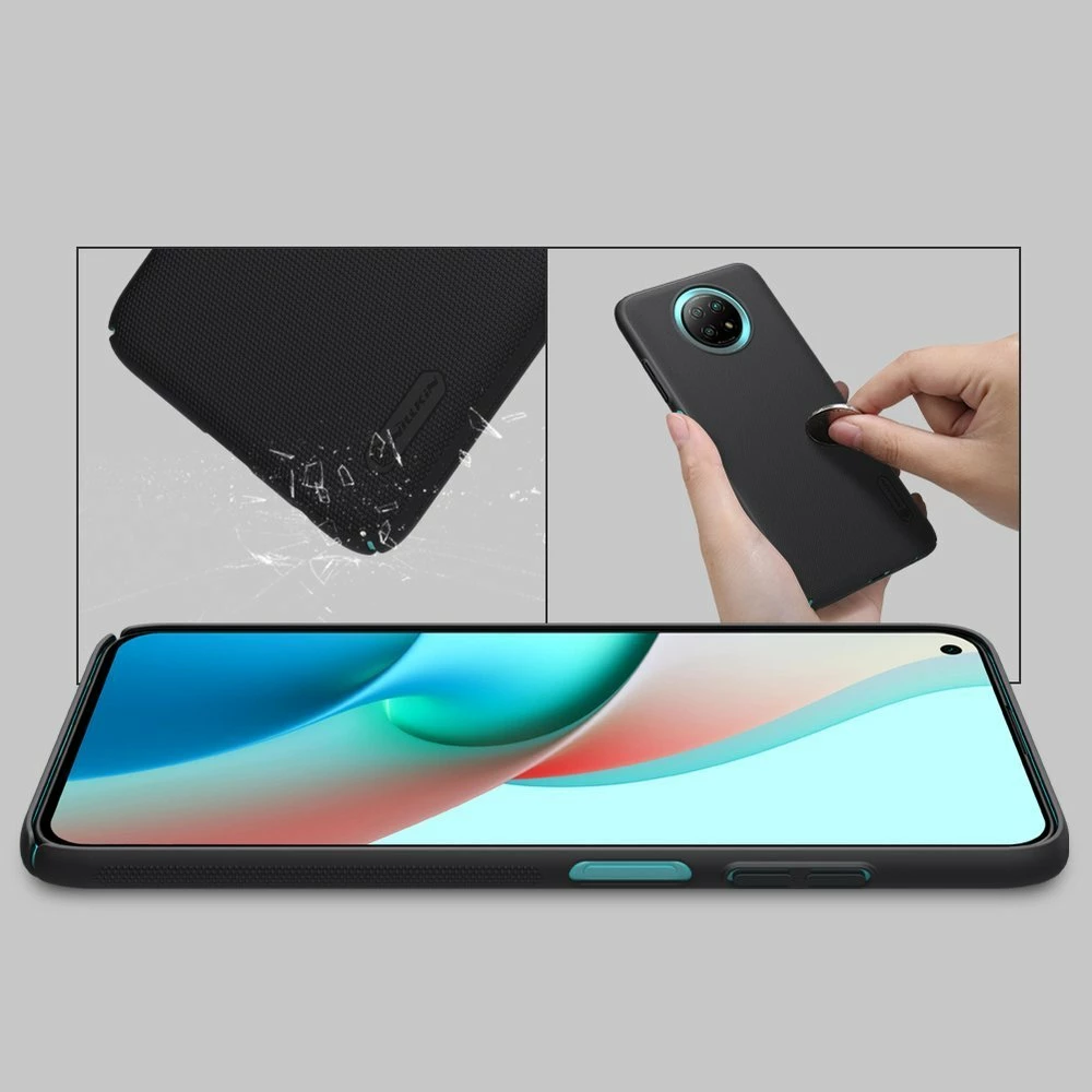 Mbështjellës Nillkin Super Frosted Shield për Xiaomi Redmi Note 9T 5G, i zi