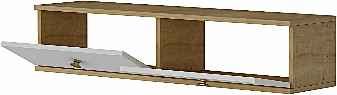 Komodë Skye Decor, Zuzu 120, ngjyrë lis safir, e bardhë