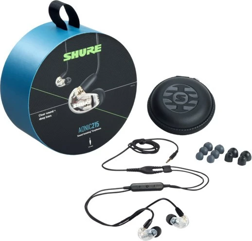 Kufje in-ear Shure AONIC 215, kabllo 3.5mm (transparent)