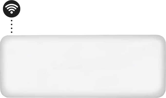 Ngrohës panel Wi‑Fi MILL PA2000WIFI4 2000W, IPX4, për 24–28 m², çelik, i bardhë