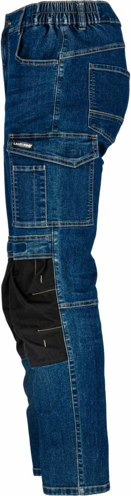 Pantallona pune xhinse LAHTI PRO L40550, slim fit, stretch, të përforcuara, XL, blu e errët