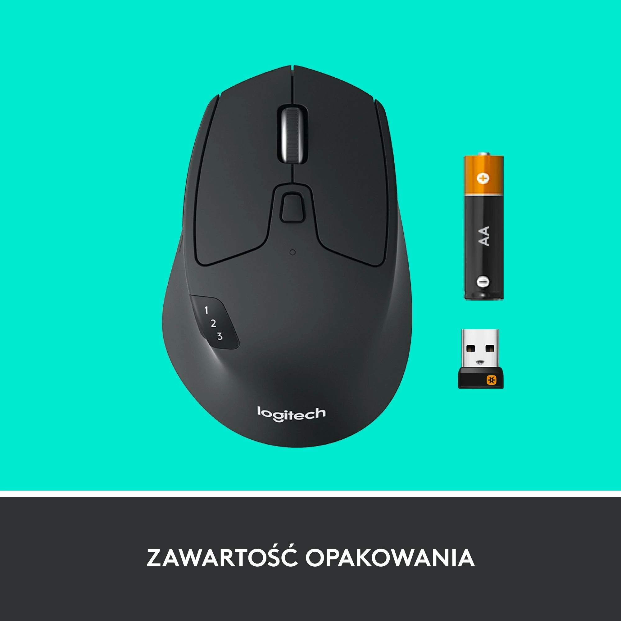 Maus Logitech M720 Triathlon 910-004791 Wireless Bluetooth/USB 1000 DPI i zi