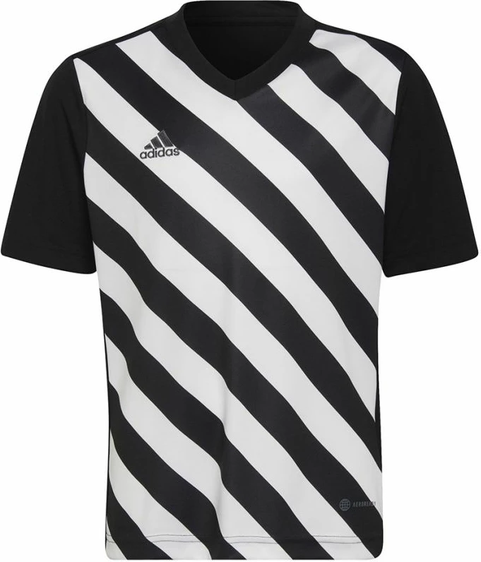 Maicë për fëmijë adidas, e zezë dhe e bardhë