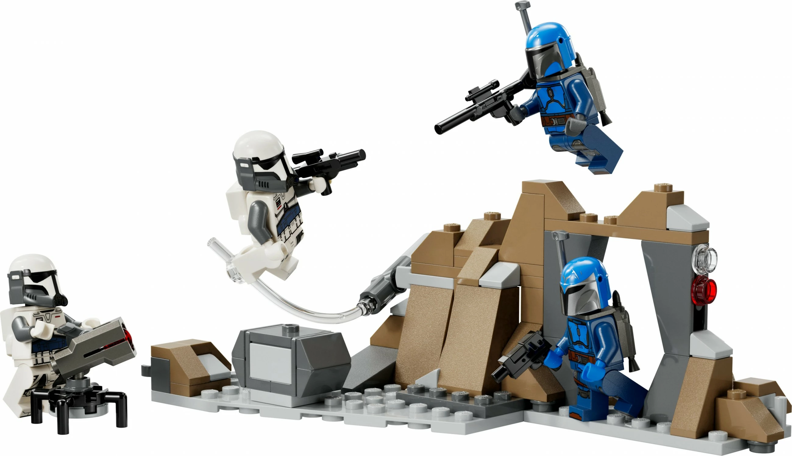Set ndërtimi LEGO Star Wars 75373 Ambush on Mandalore Battle Pack, 109 pjesë, multikolor
