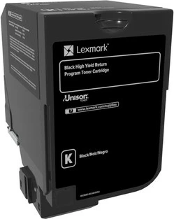 Toner Lexmark 74C2HK0, deri në 20,000 faqe, e zezë