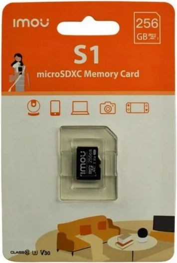 Kartë memorie microSD Imou 256 GB, E zezë