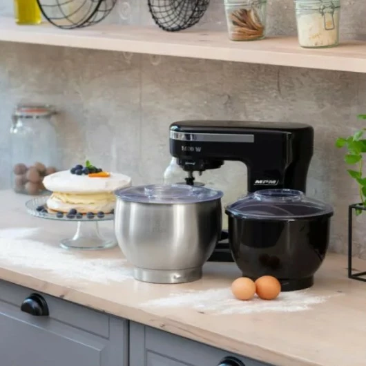 Mikser planetar MPM MRK-21, 5L, 1600W, i zi/argjendtë