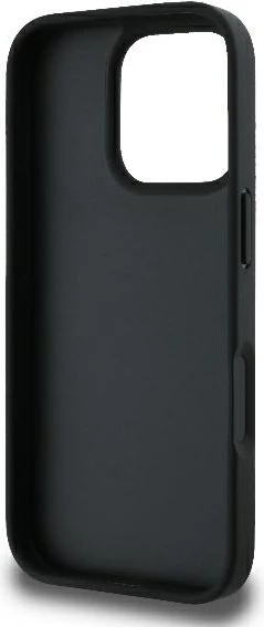 Mbështjellës Karl Lagerfeld Monogram Karl & Choupette Head Pin për iPhone 16 Pro, i zi