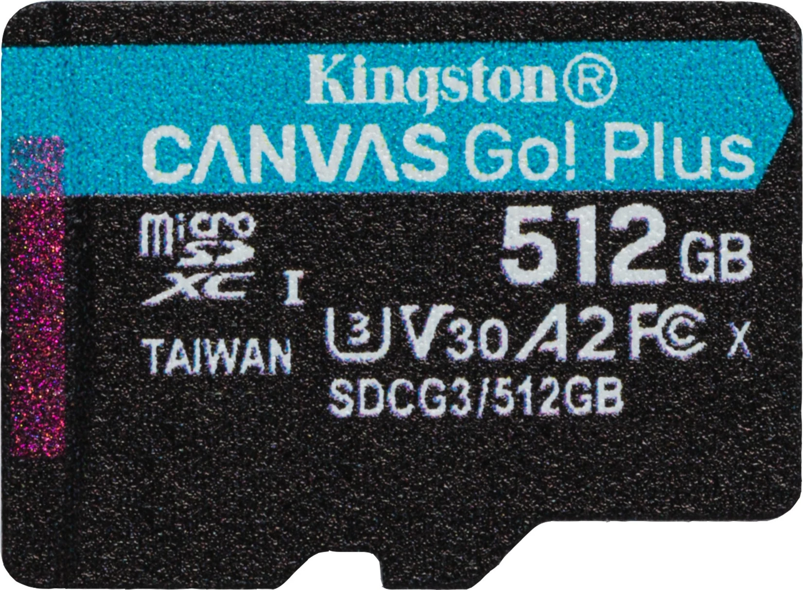 Kartelë microSD Kingston Canvas Go Plus 512GB me adapter, Class 10, UHS-I, e zezë