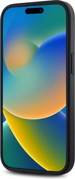 Mbështjellës DKNY Plain Logo MagSafe për iPhone 15, i zi