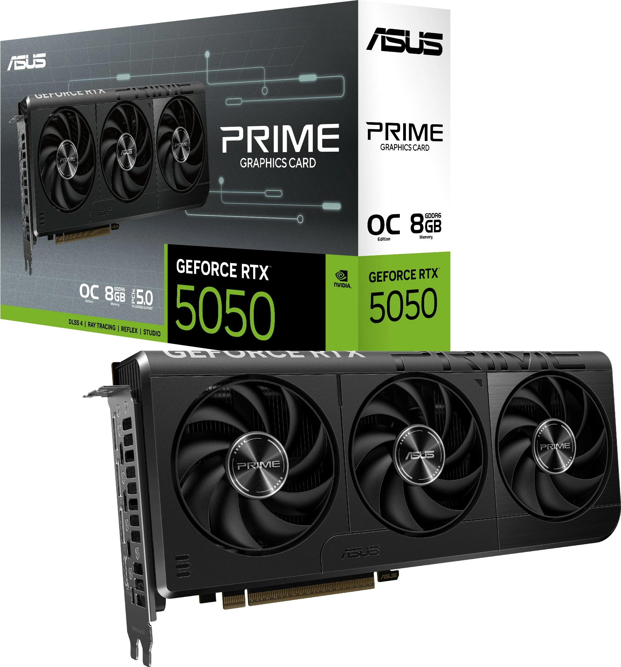 Kartelë grafike ASUS RTX 5050 Prime OC 8GB e zezë
